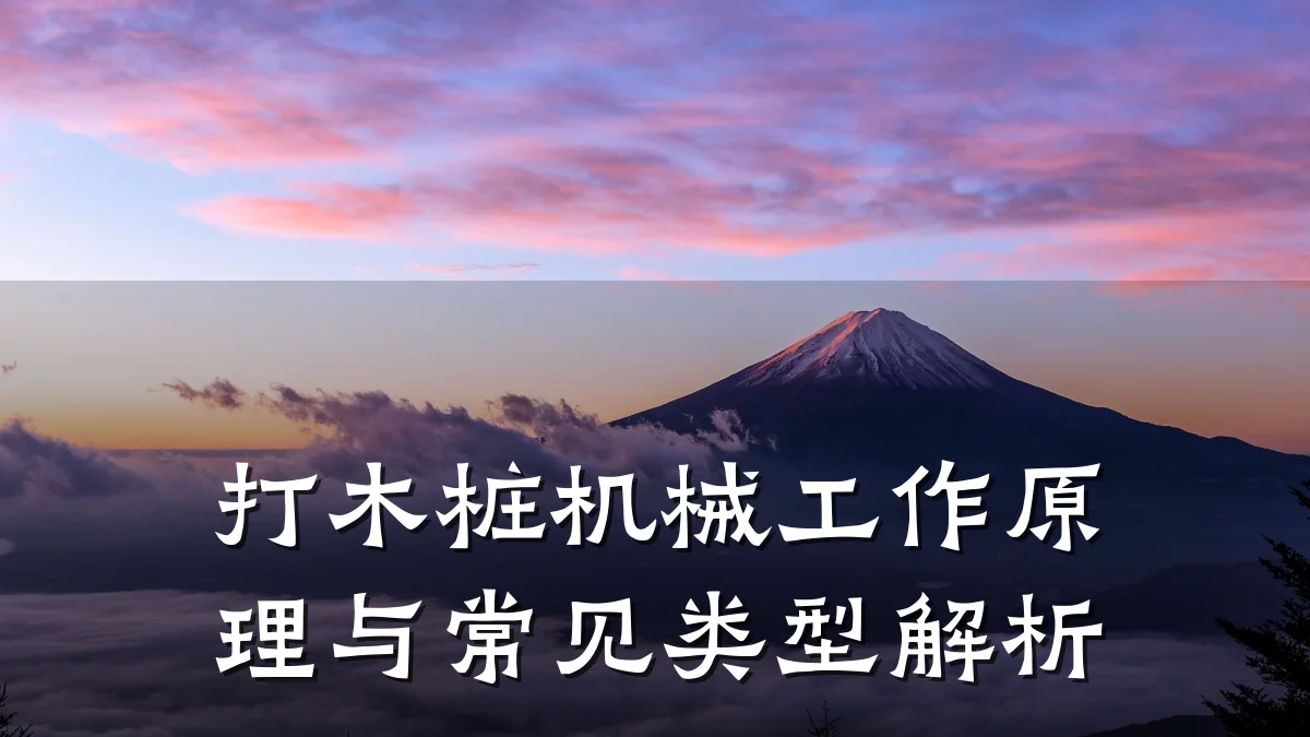 打木桩机械工作原理与常见类型解析
