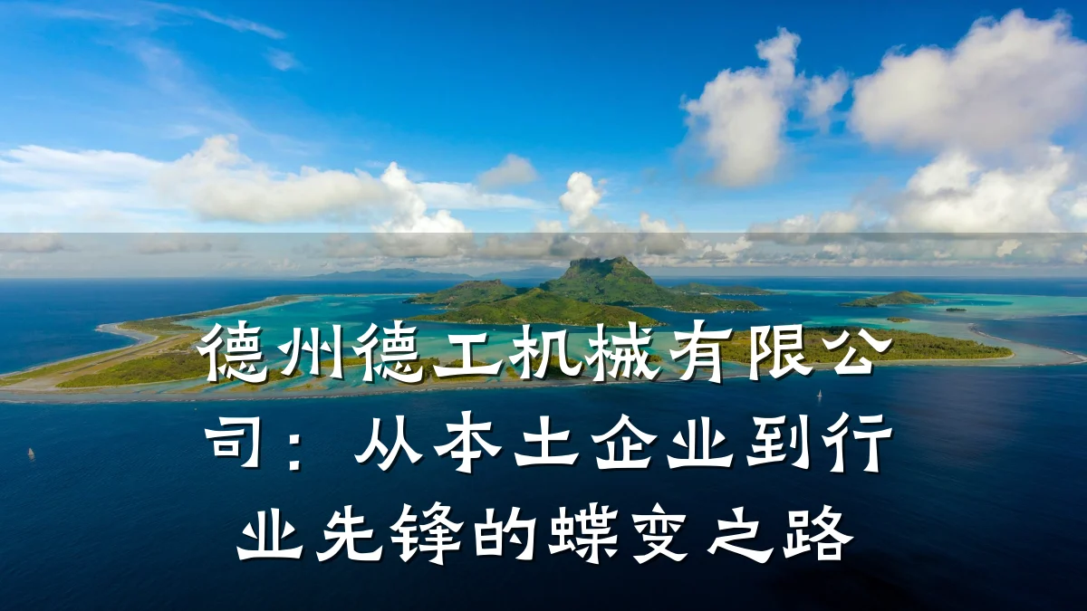 德州德工机械有限公司:从本土企业到行业先锋的蝶变之路