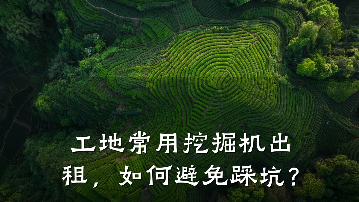 工地常用挖掘机出租,如何避免踩坑?