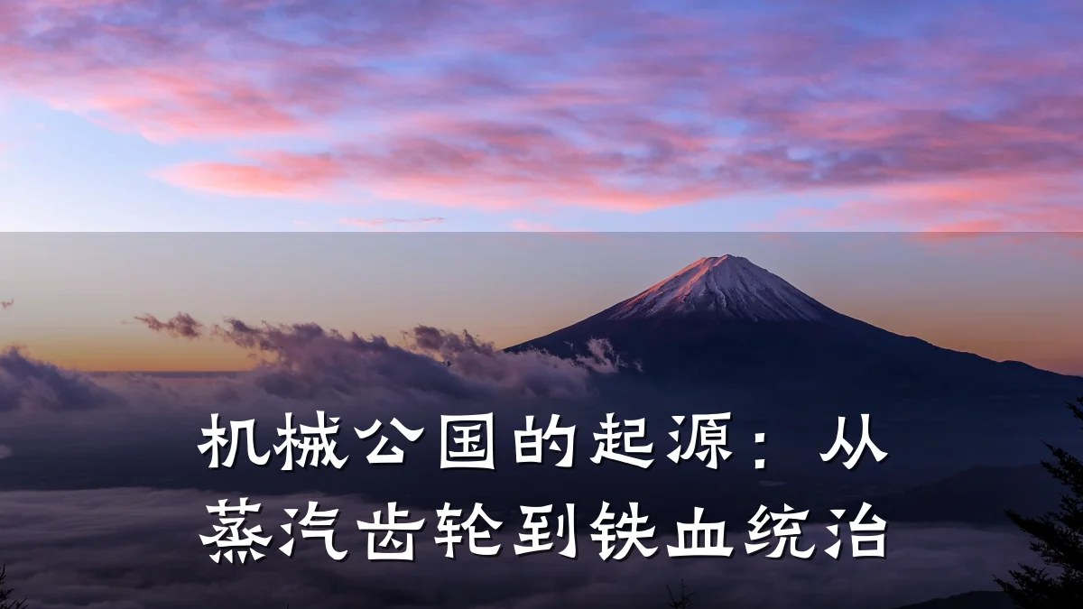 机械公国的起源:从蒸汽齿轮到铁血统治