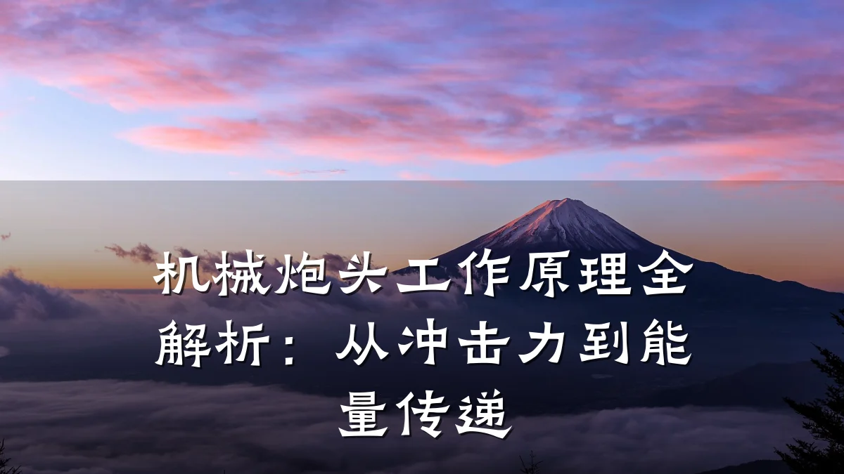 机械炮头工作原理全解析:从冲击力到能量传递