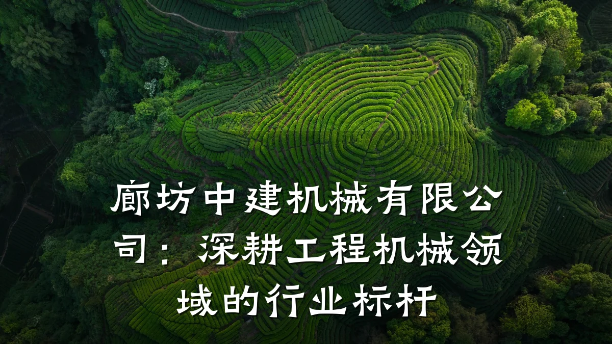 廊坊中建机械有限公司:深耕工程机械领域的行业标杆