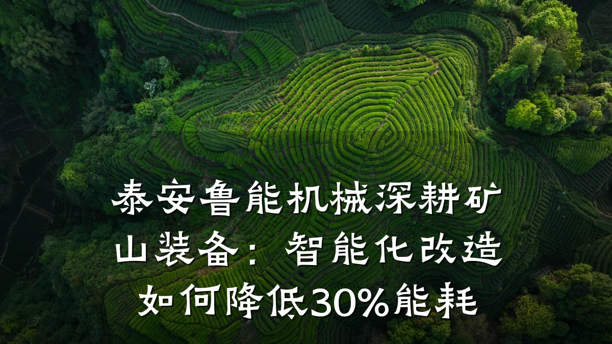 泰安鲁能机械深耕矿山装备:智能化改造如何降低30%能耗