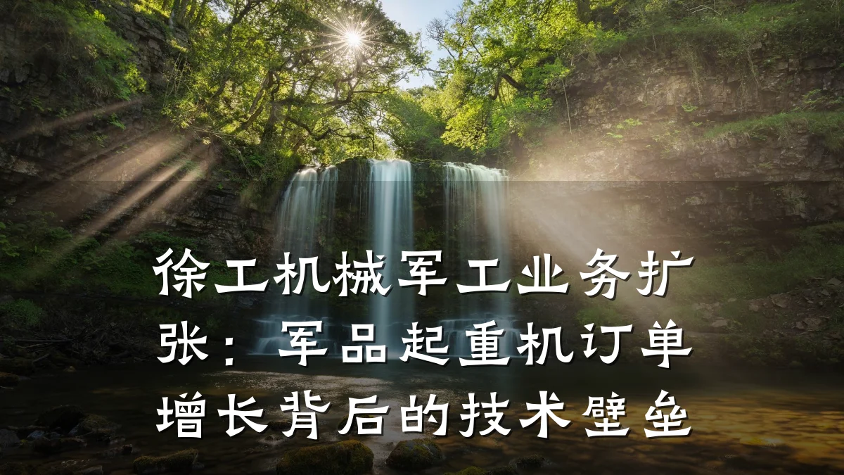 徐工机械军工业务扩张:军品起重机订单增长背后的技术壁垒