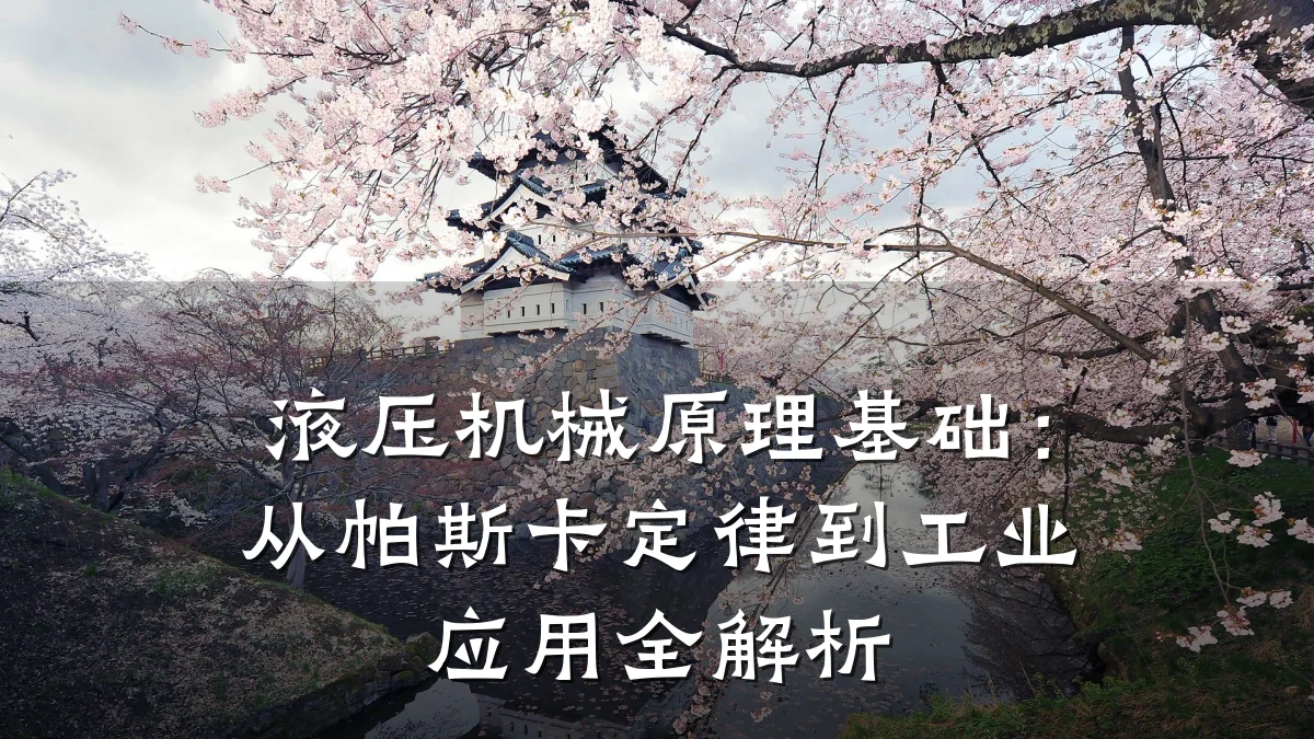 液压机械原理基础:从帕斯卡定律到工业应用全解析