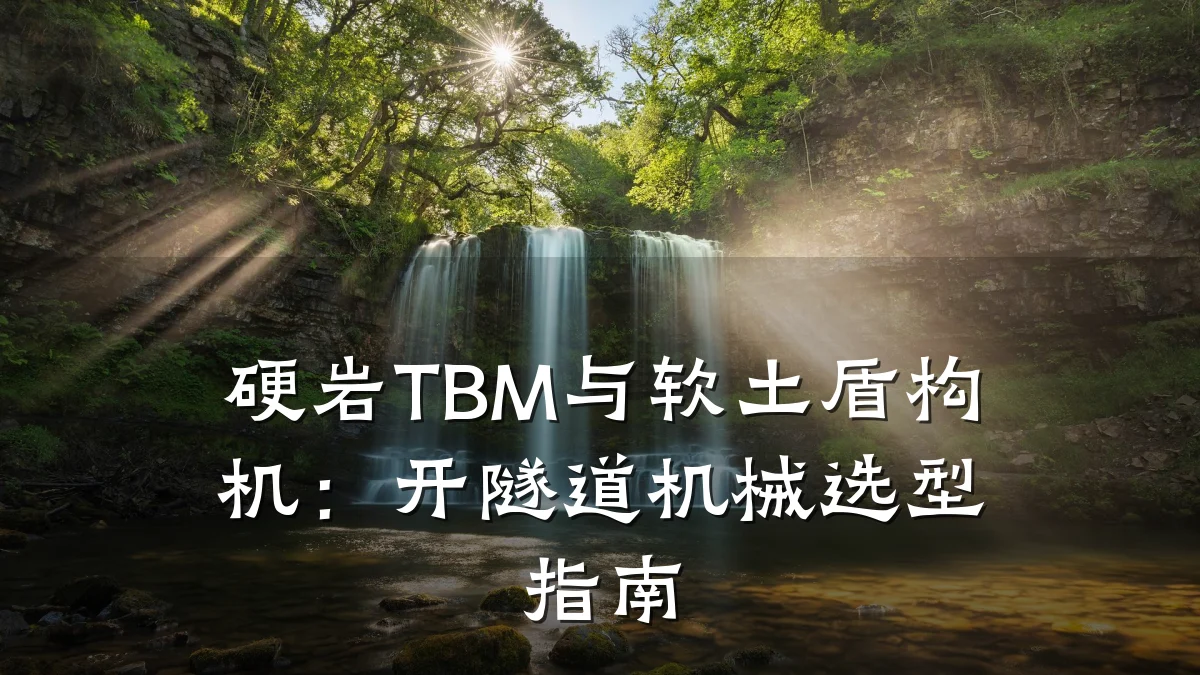 硬岩TBM与软土盾构机:开隧道机械选型指南