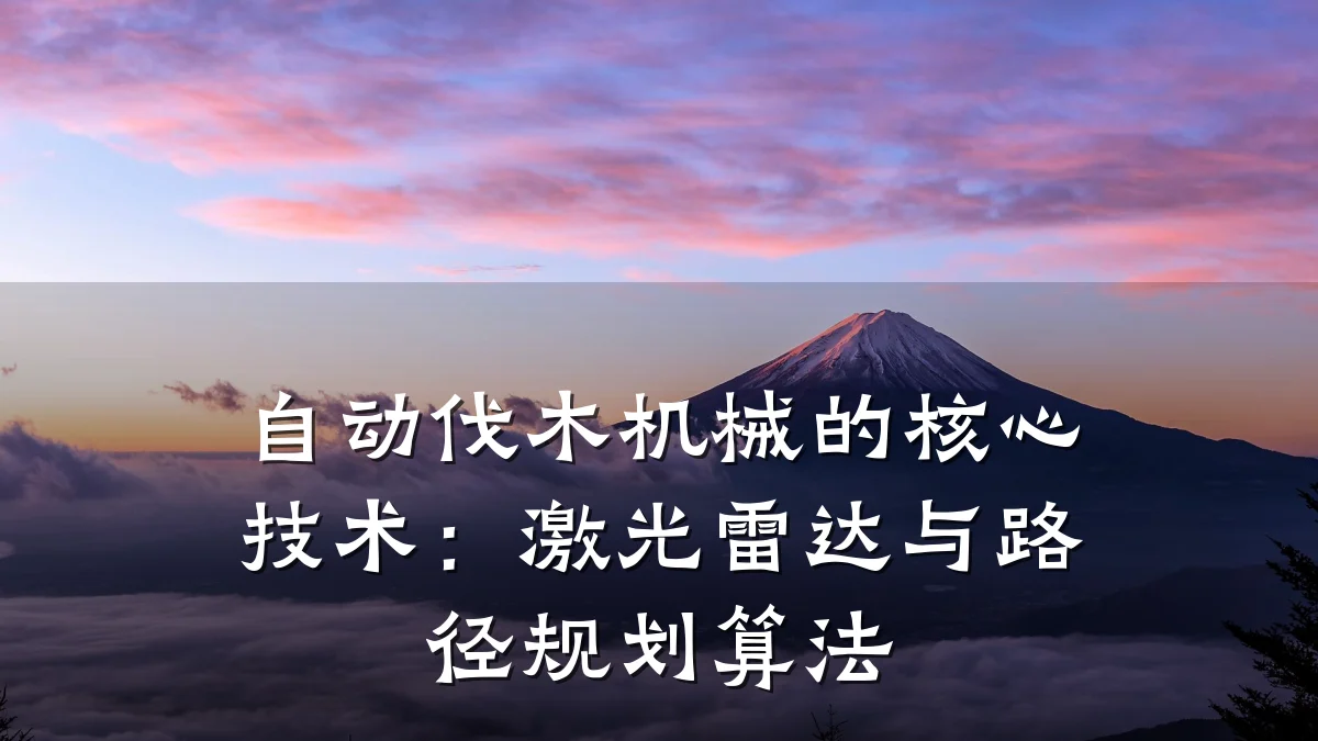 自动伐木机械的核心技术：激光雷达与路径规划算法