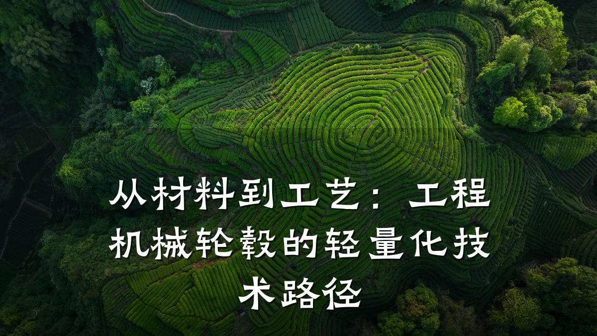 从材料到工艺:工程机械轮毂的轻量化技术路径