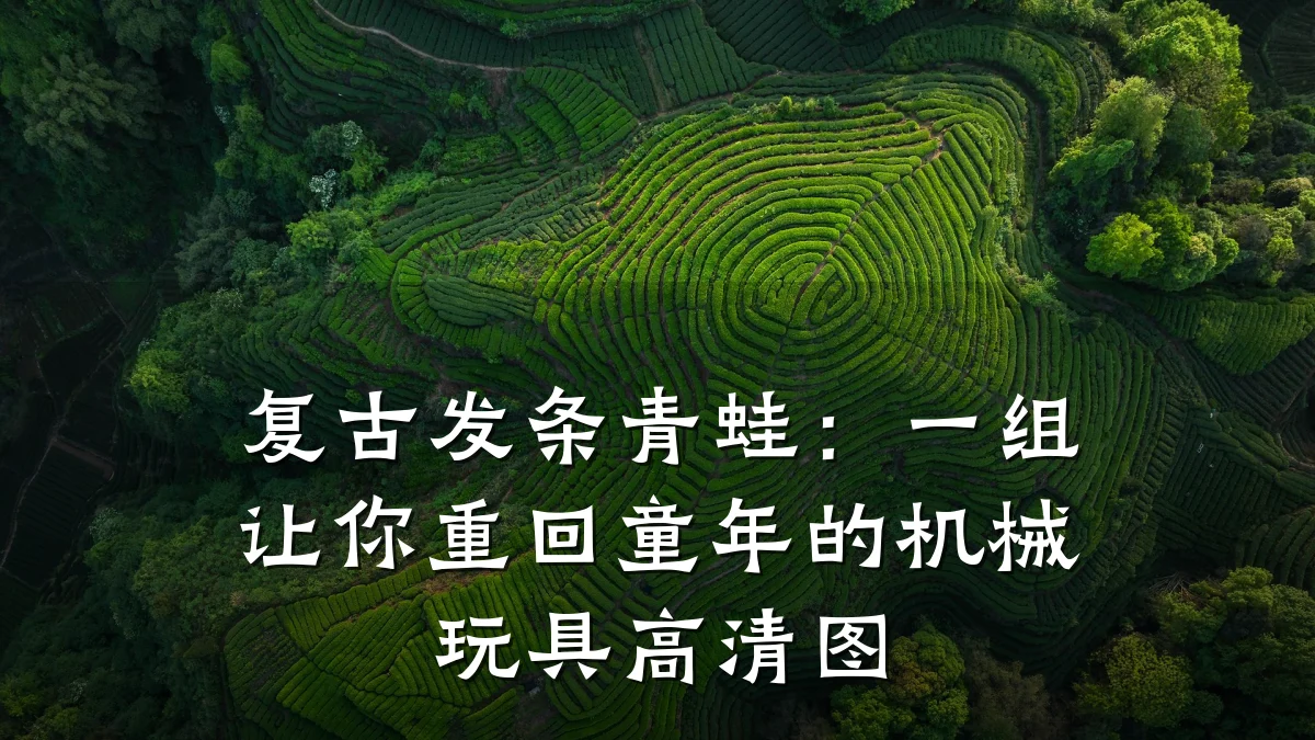 复古发条青蛙:一组让你重回童年的机械玩具高清图