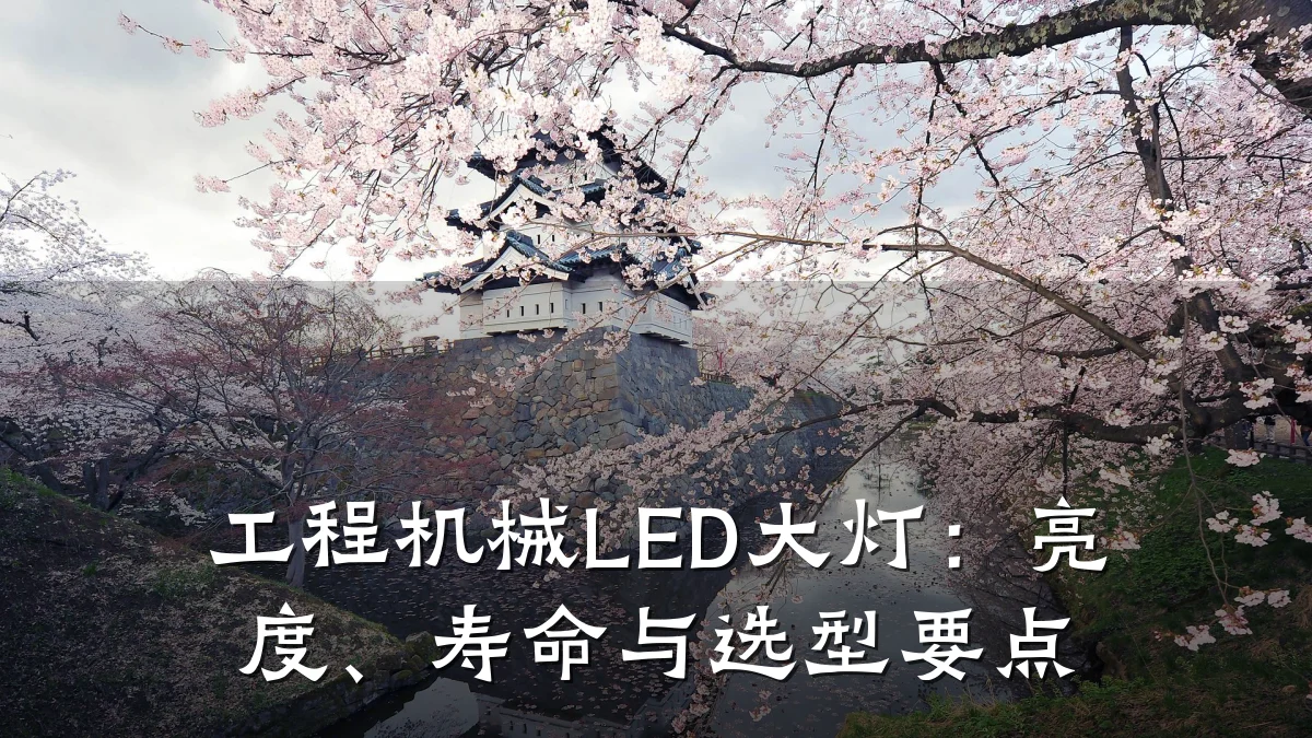 工程机械LED大灯:亮度、寿命与选型要点