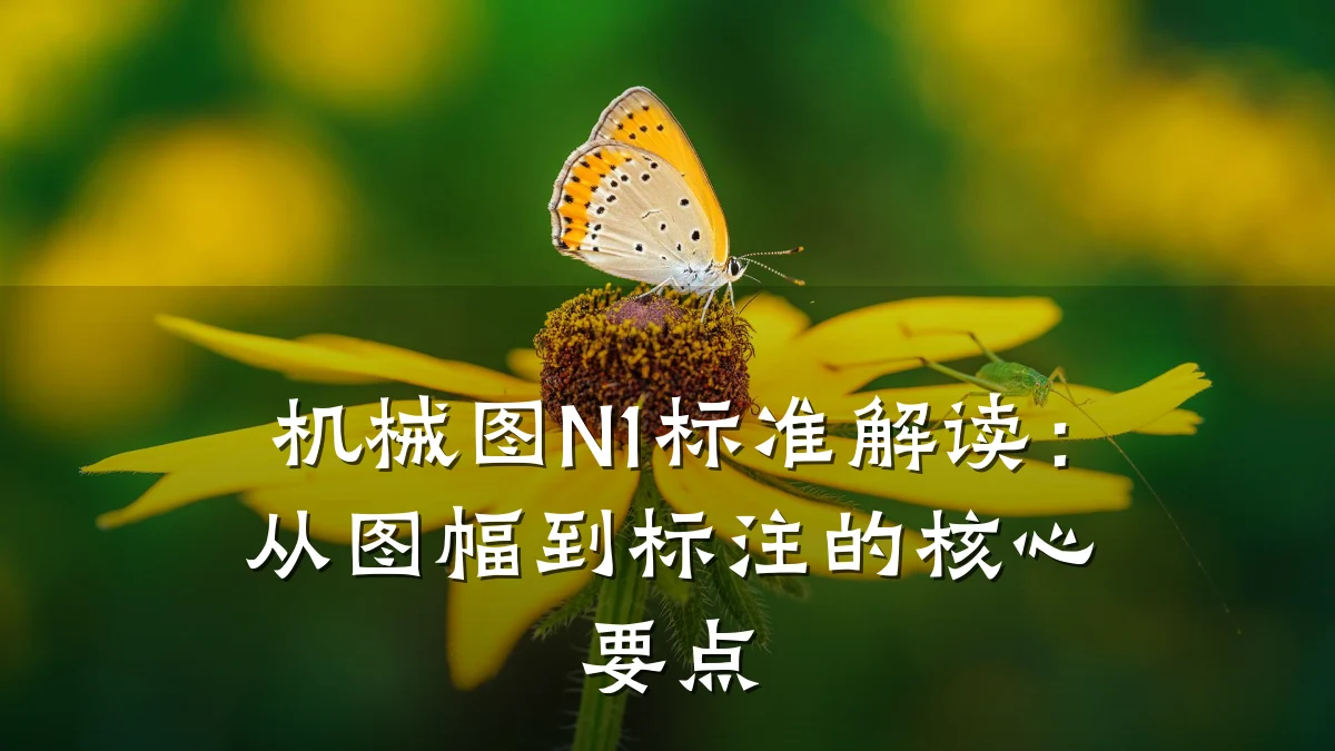 机械图N1标准解读:从图幅到标注的核心要点