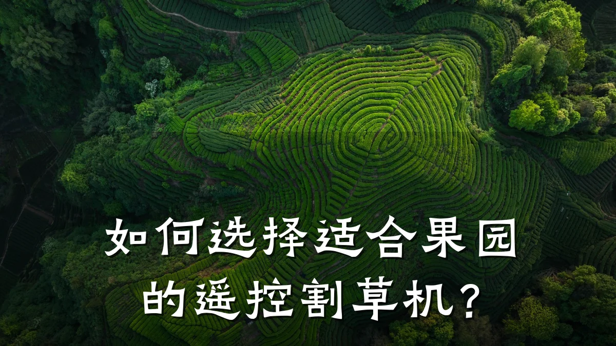 如何选择适合果园的遥控割草机？
