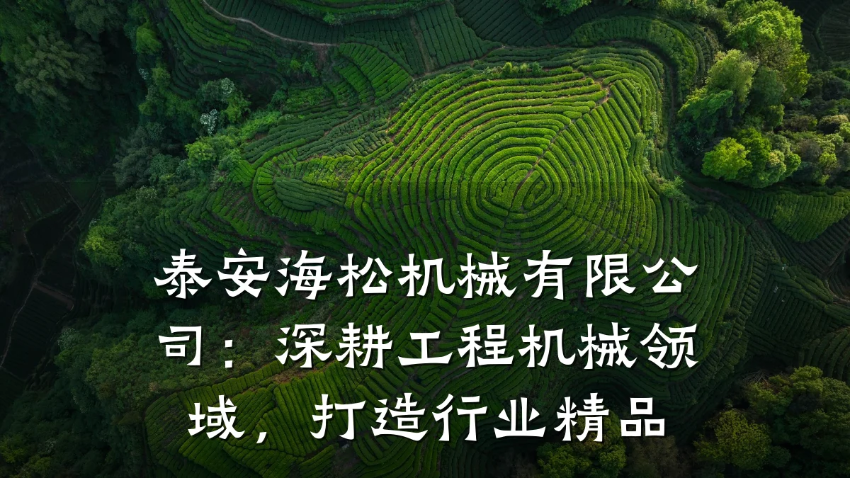 泰安海松机械有限公司:深耕工程机械领域,打造行业精品