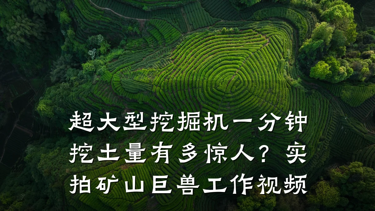 超大型挖掘机一分钟挖土量有多惊人?实拍矿山巨兽工作视频