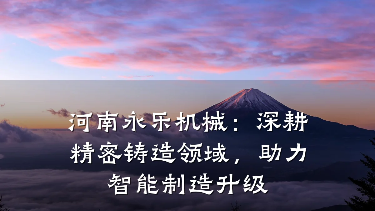 河南永乐机械:深耕精密铸造领域,助力智能制造升级