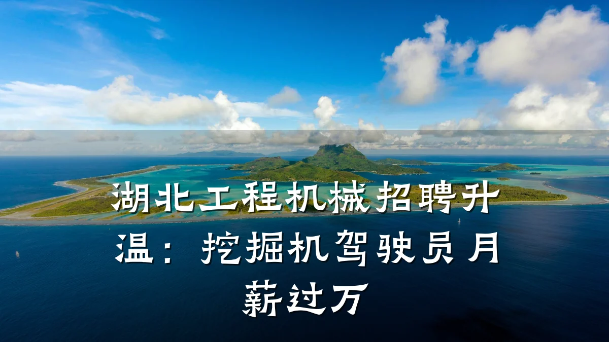 湖北工程机械招聘升温:挖掘机驾驶员月薪过万