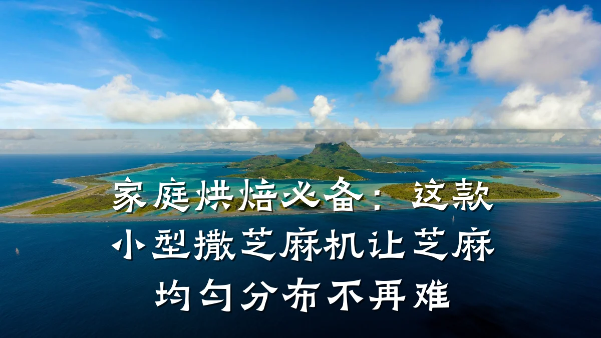 家庭烘焙必备:这款小型撒芝麻机让芝麻均匀分布不再难