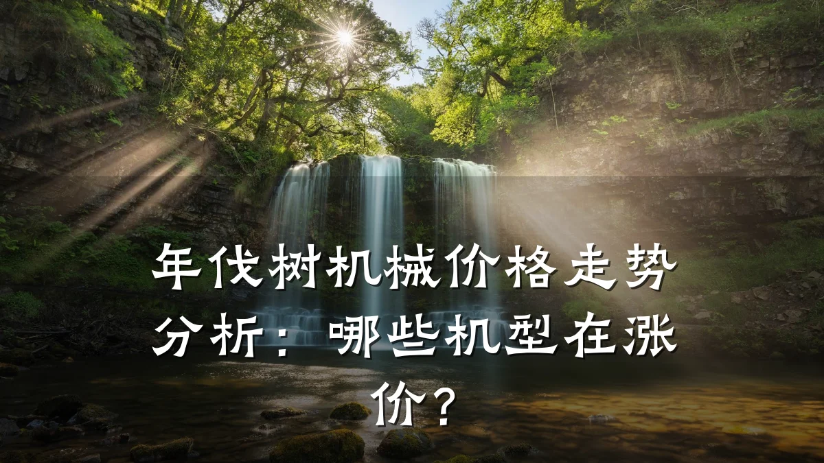 年伐树机械价格走势分析:哪些机型在涨价?