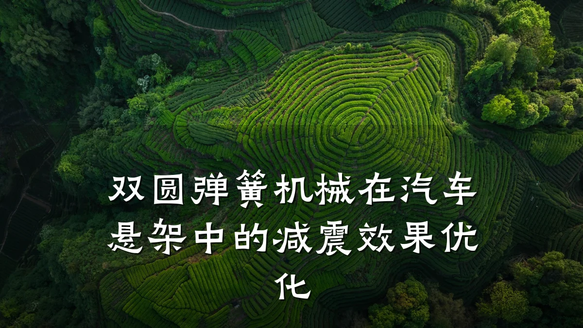 双圆弹簧机械在汽车悬架中的减震效果优化