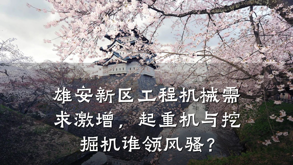雄安新区工程机械需求激增,起重机与挖掘机谁领风骚?