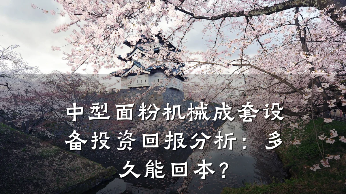 中型面粉机械成套设备投资回报分析:多久能回本?