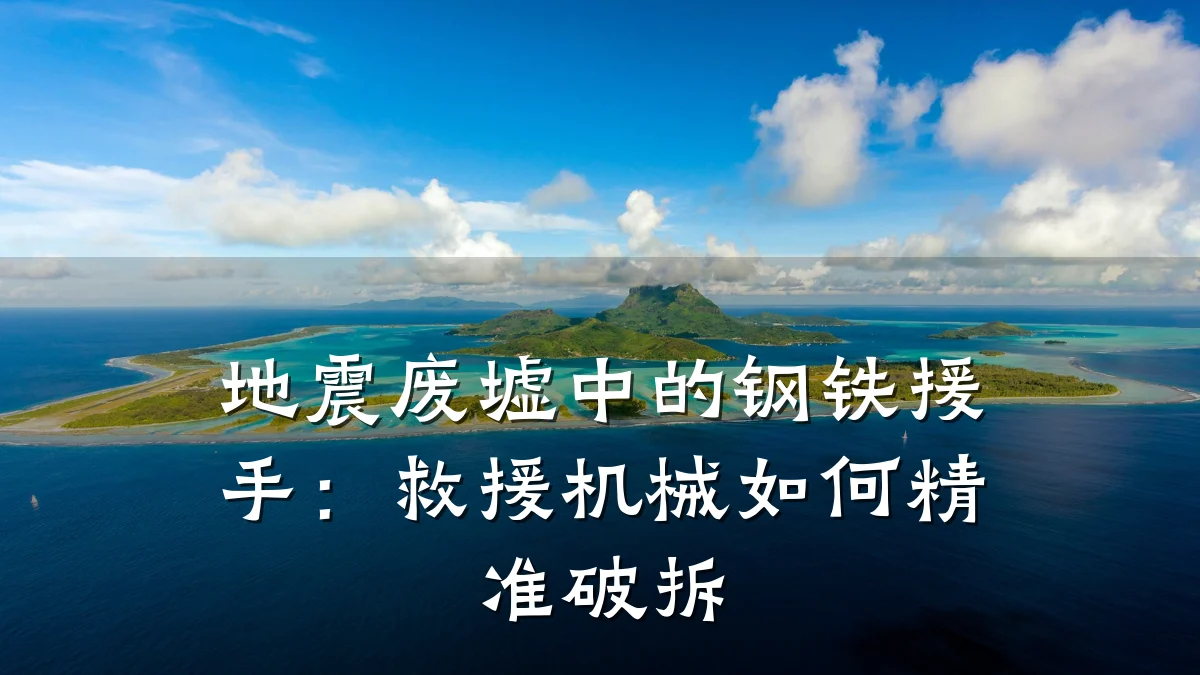 地震废墟中的钢铁援手：救援机械如何精准破拆