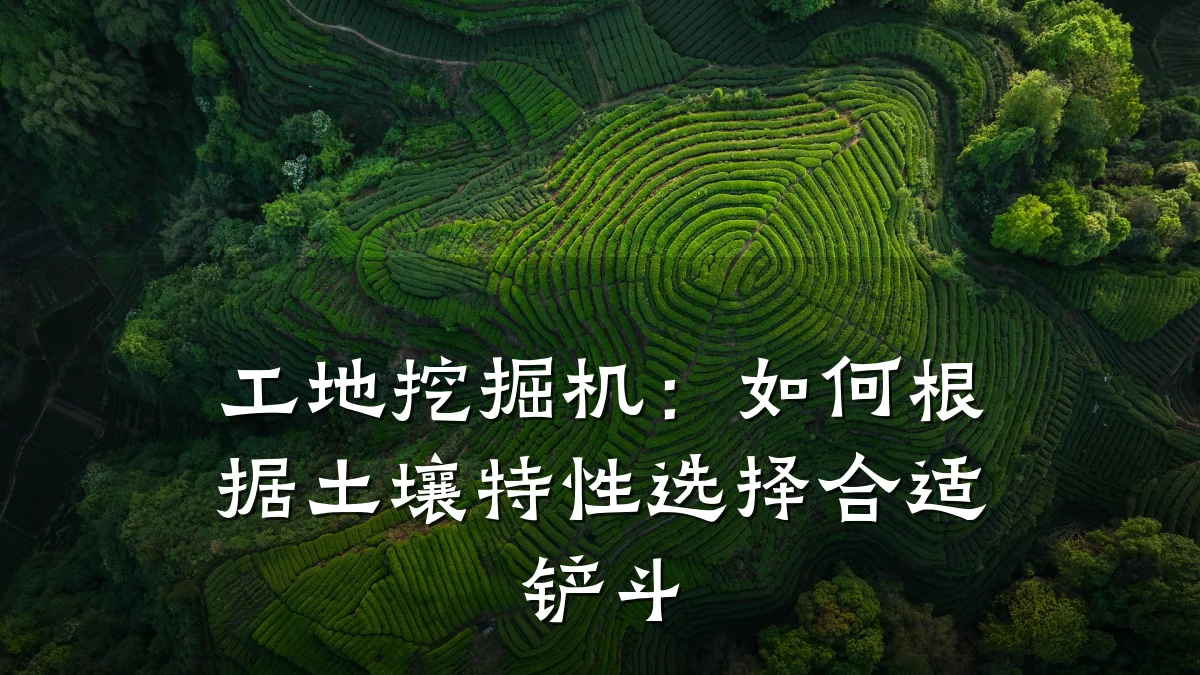 工地挖掘机：如何根据土壤特性选择合适铲斗