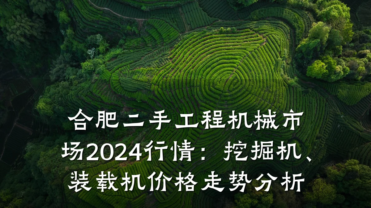合肥二手工程机械市场2024行情：挖掘机、装载机价格走势分析