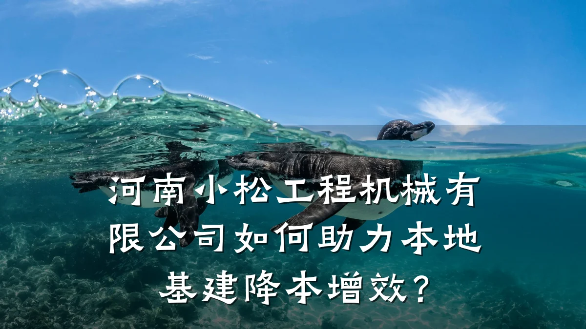 河南小松工程机械有限公司如何助力本地基建降本增效?