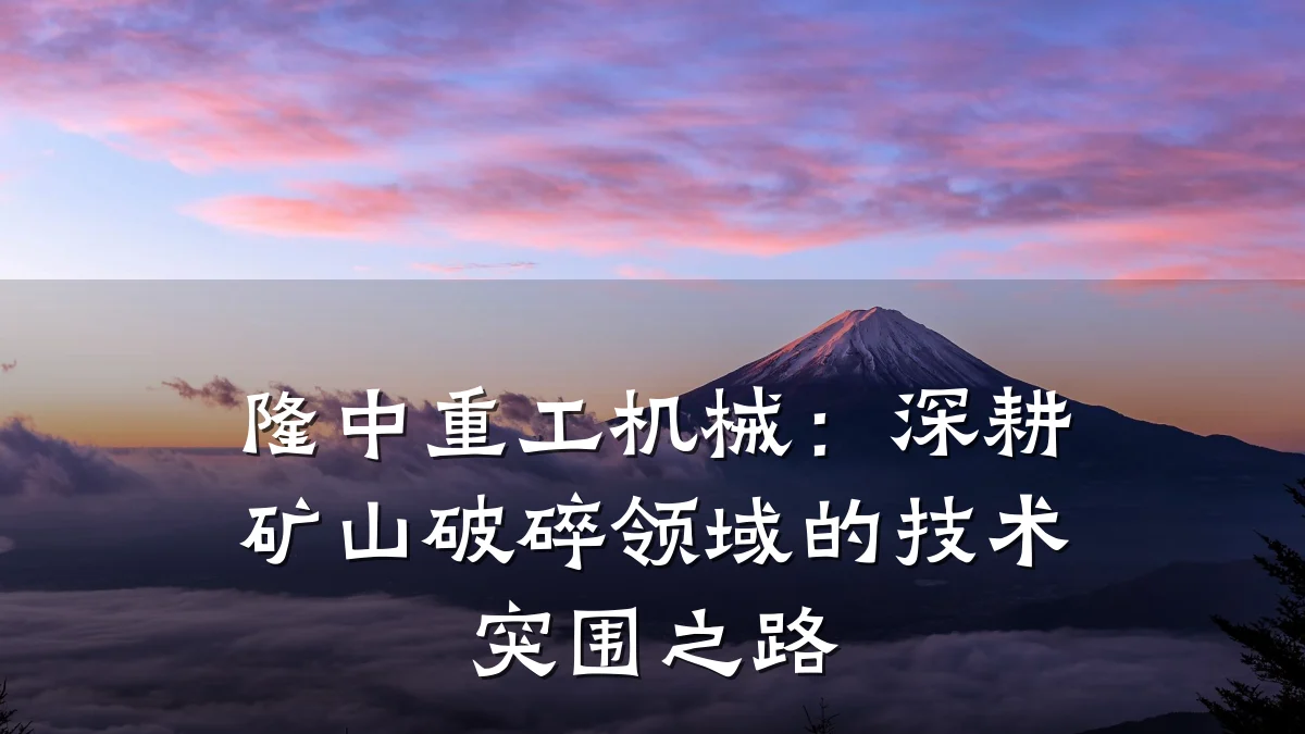 隆中重工机械：深耕矿山破碎领域的技术突围之路