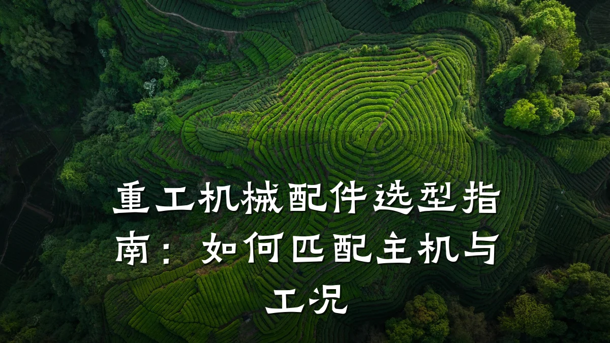重工机械配件选型指南：如何匹配主机与工况