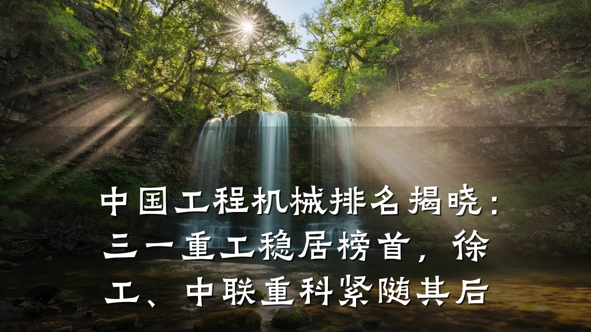 中国工程机械排名揭晓:三一重工稳居榜首,徐工、中联重科紧随其后