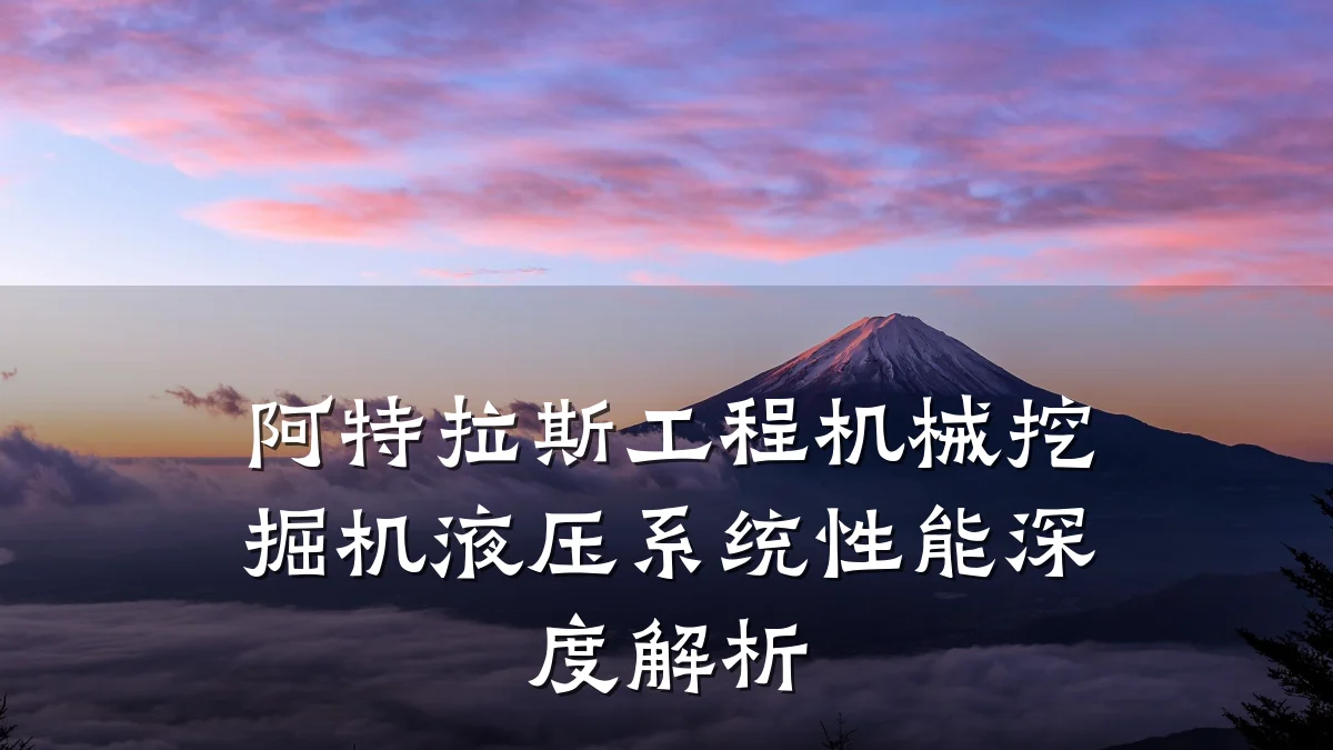 阿特拉斯工程机械挖掘机液压系统性能深度解析