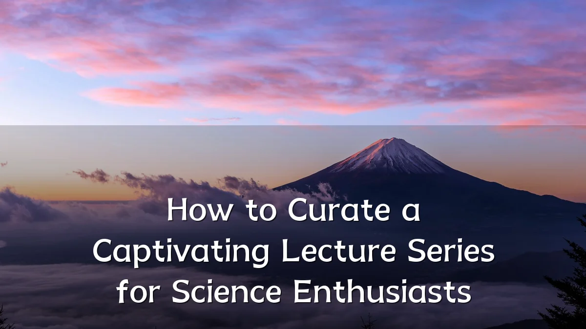 How to Curate a Captivating Lecture Series for Science Enthusiasts