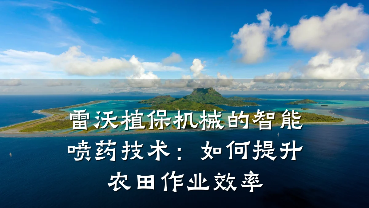 雷沃植保机械的智能喷药技术:如何提升农田作业效率