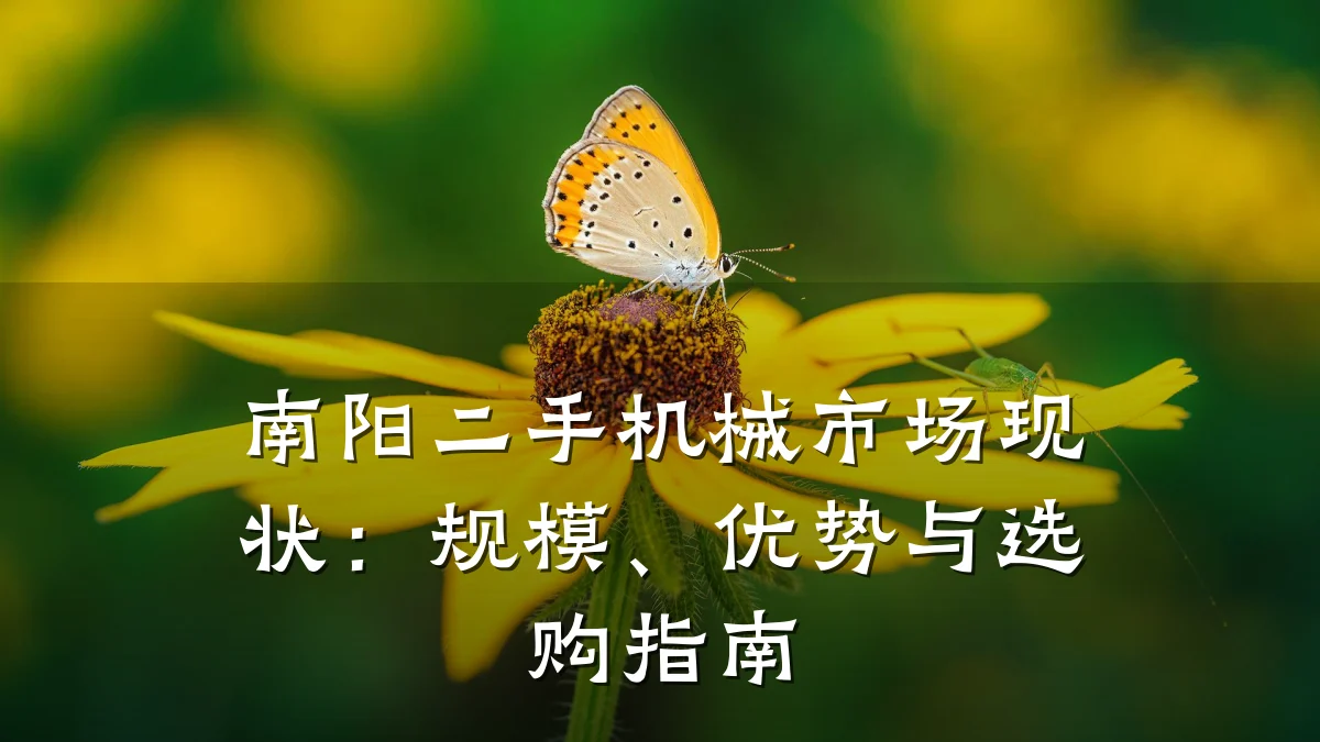 南阳二手机械市场现状:规模、优势与选购指南