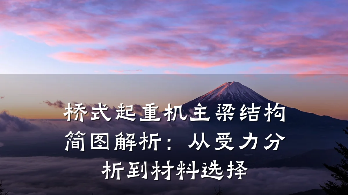桥式起重机主梁结构简图解析:从受力分析到材料选择