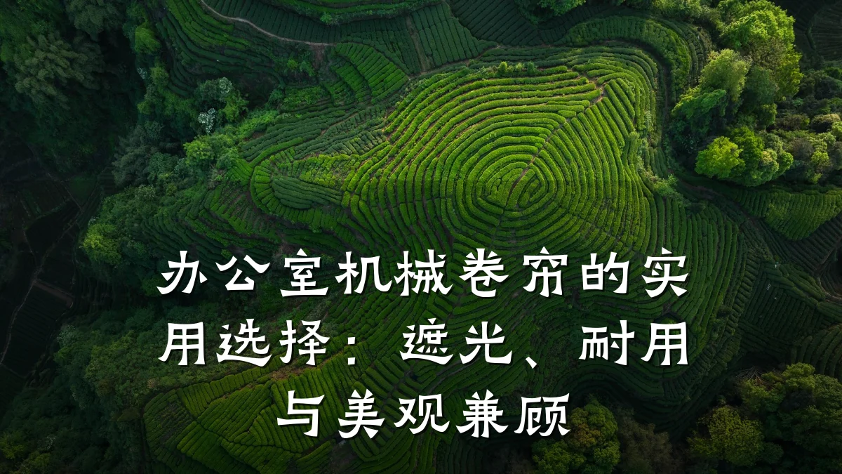 办公室机械卷帘的实用选择:遮光、耐用与美观兼顾