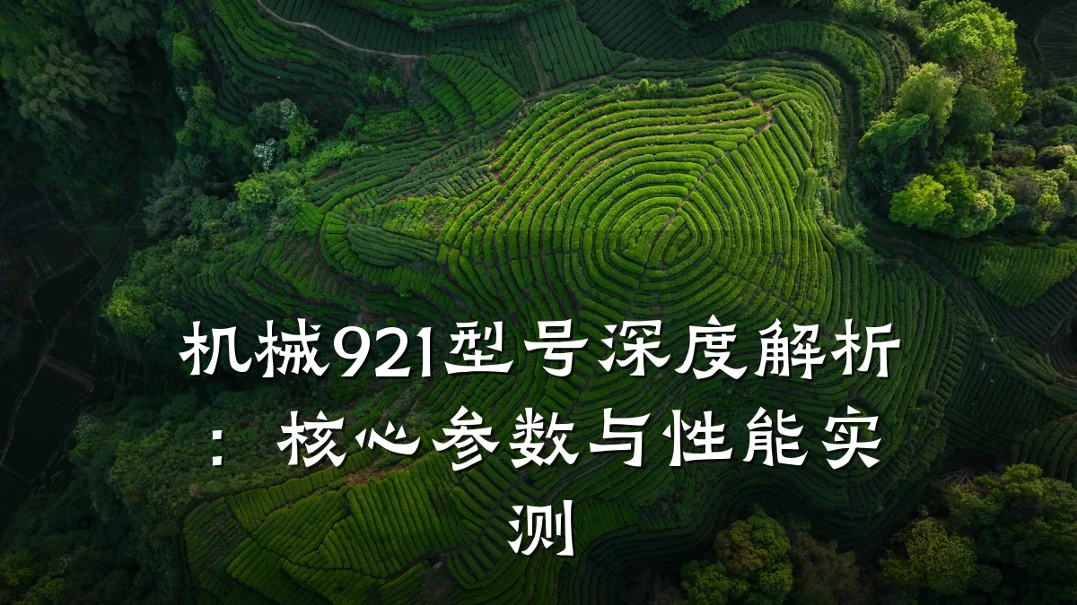 机械921型号深度解析:核心参数与性能实测
