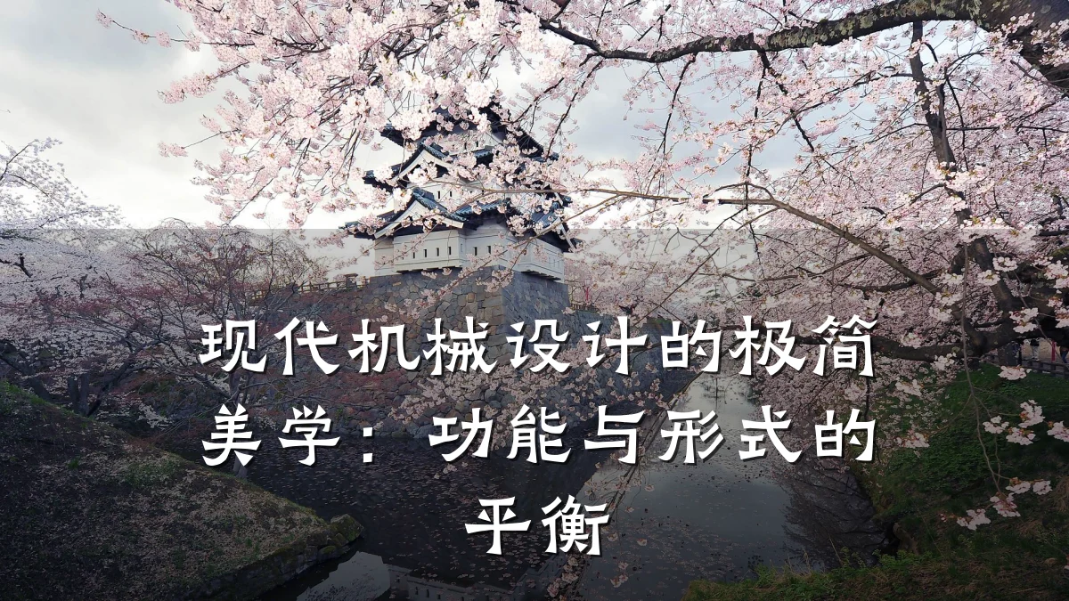 现代机械设计的极简美学:功能与形式的平衡