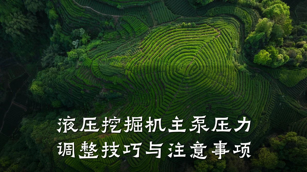 液压挖掘机主泵压力调整技巧与注意事项