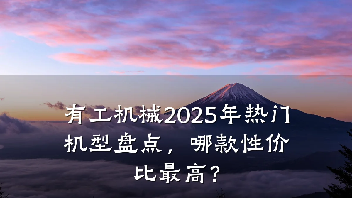 有工机械2025年热门机型盘点,哪款性价比最高?
