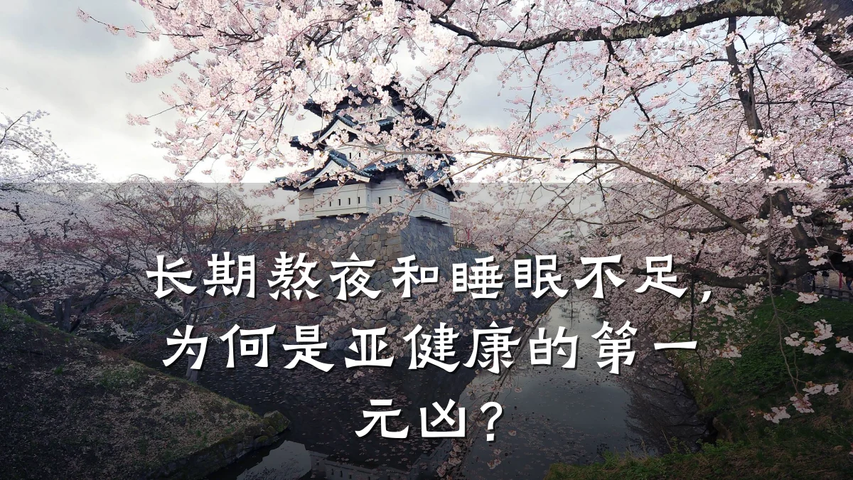 长期熬夜和睡眠不足,为何是亚健康的第一元凶?