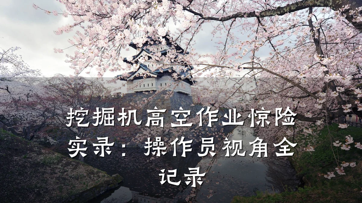 挖掘机高空作业惊险实录:操作员视角全记录