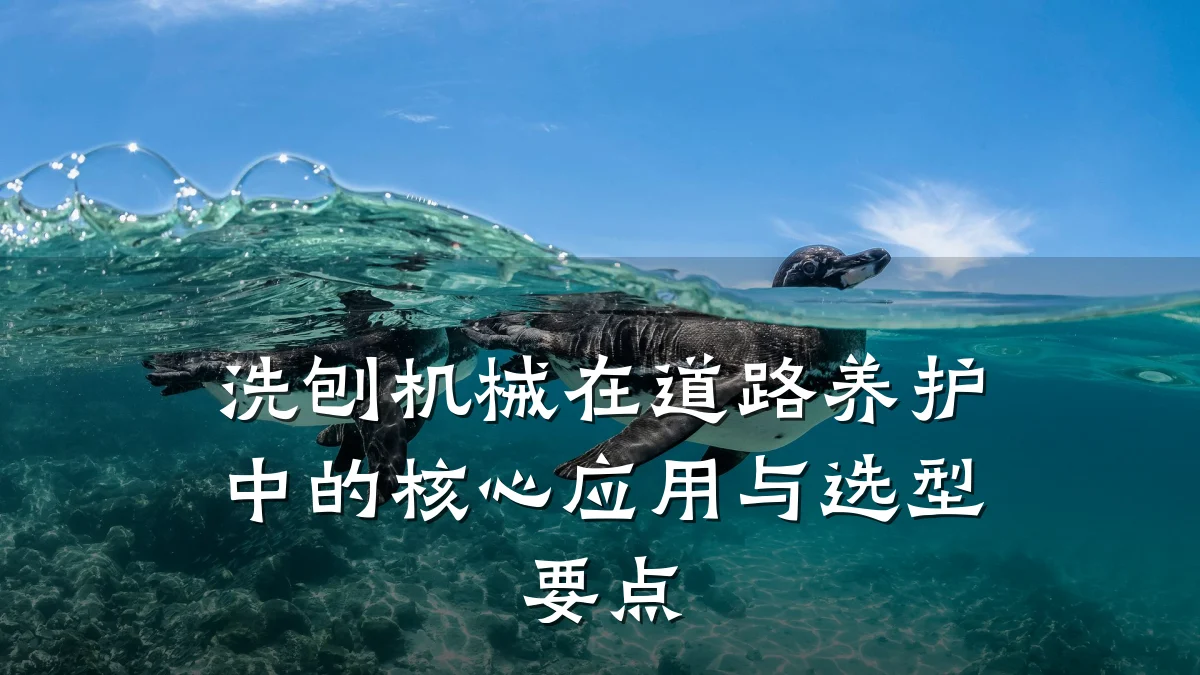 洗刨机械在道路养护中的核心应用与选型要点