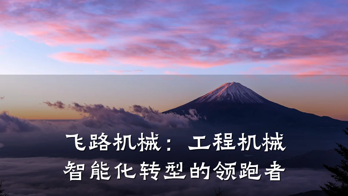 飞路机械:工程机械智能化转型的领跑者