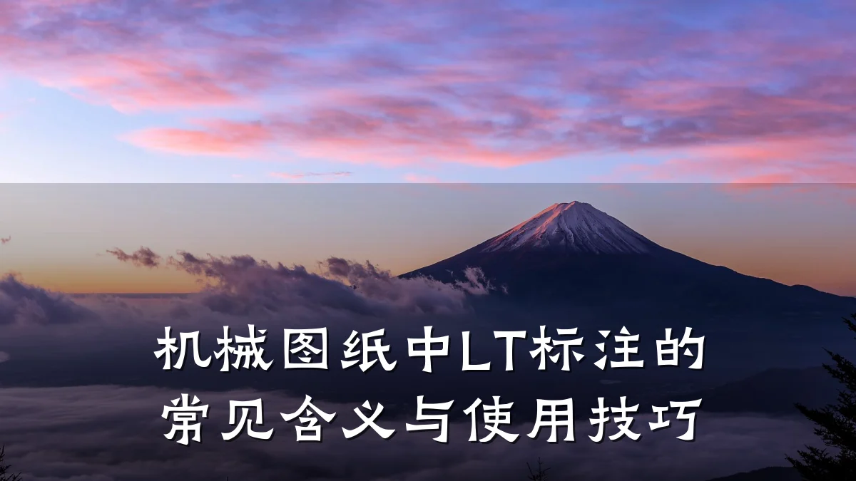 机械图纸中LT标注的常见含义与使用技巧
