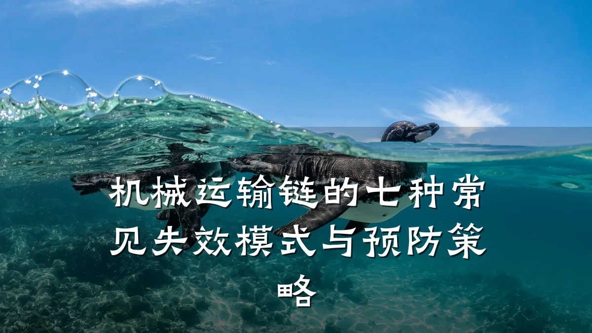 机械运输链的七种常见失效模式与预防策略
