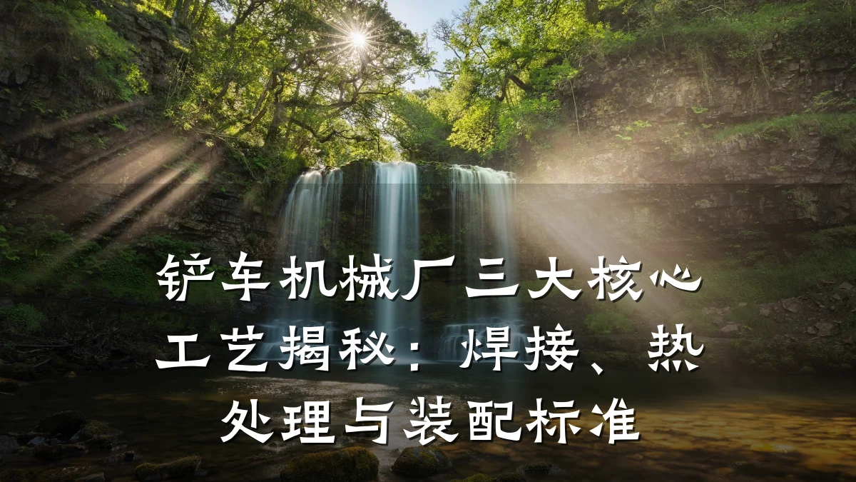 铲车机械厂三大核心工艺揭秘:焊接、热处理与装配标准