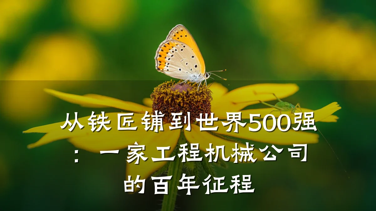 从铁匠铺到世界500强:一家工程机械公司的百年征程